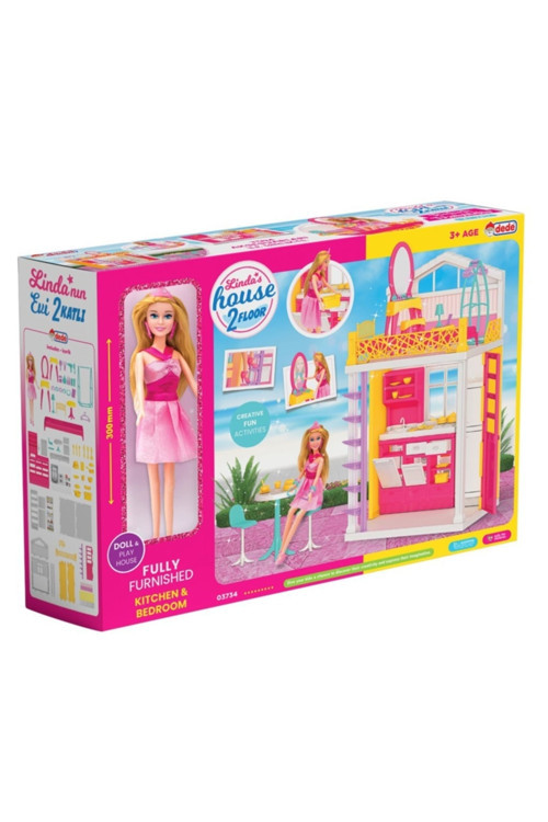 Oyuncak Linda'Nın Evi 2 Katlı Evcilik Oyunu