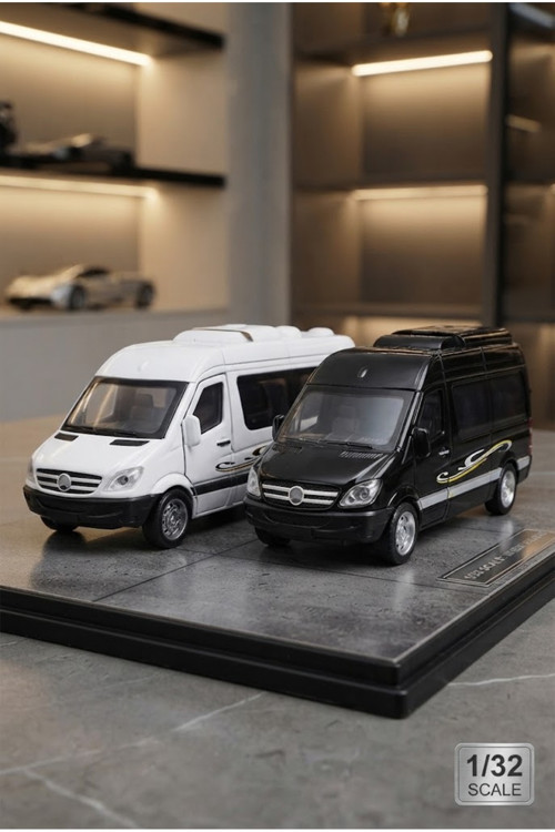 Mercedes-Benz Sprinter Minibüs / Karavan Model Araç - 1/32 Ölçek Diecast Metal Model