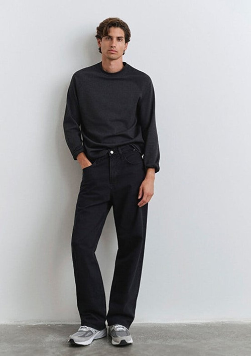 ATLANTA Washed Black Street Denim Erkek Kot Pantolon M0010305-90980