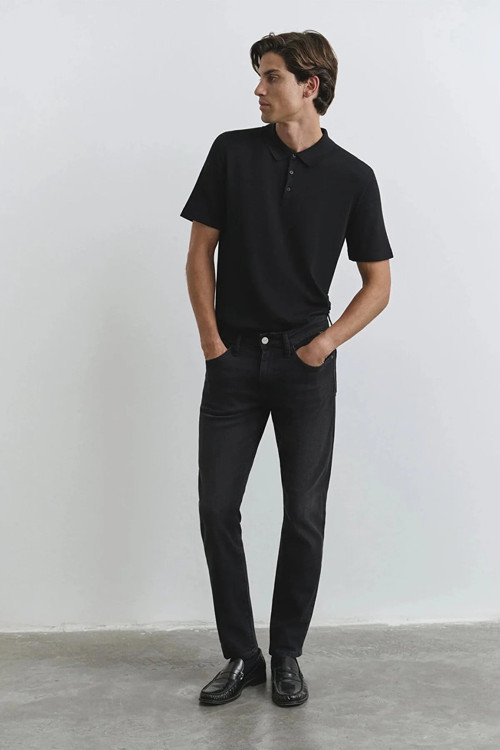 JAKE Lux Black Antrasit Denim Erkek Kot Pantolon M0042286544