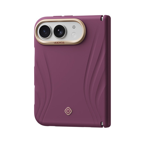 İphone Duo Uyumlu Kılıf M-Safe Şarj Özellikli Çizgili Logolu Freedom Serisi Kapak Bordo