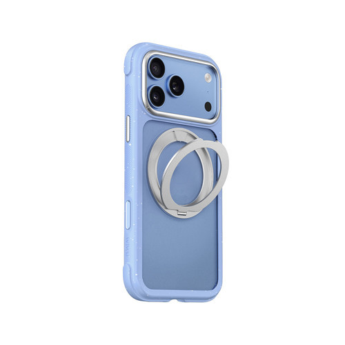 Wıwu İphone 18 Pro Kılıf M-Safe Özellikli Wiwu Aa-203 Aeroarmor Ultra Serisi Airbag Standlı Kapak Mavi