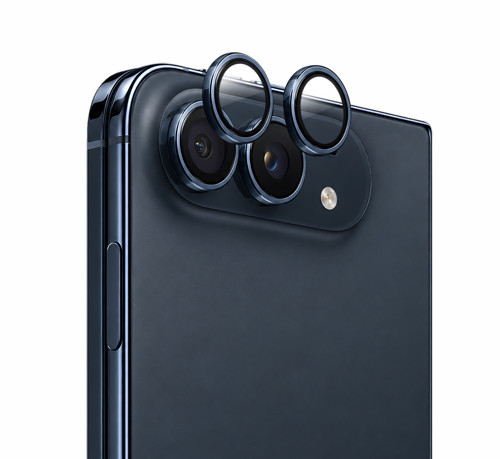 İphone Duo Uyumlu Sapphire One By One Alüminyum Safir Kamera Lens Koruyucu Lacivert
