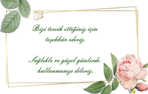 Teşekkür Kartı (5,5x8,5)100 Adet