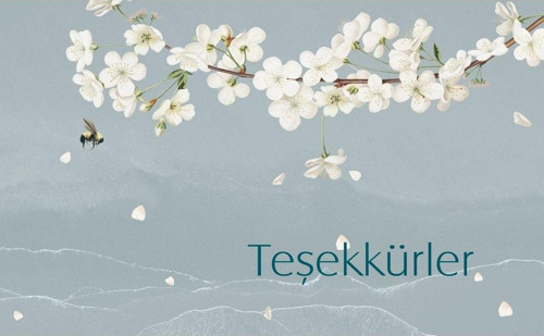Teşekkür Kartı (5,5x8,5)100 Adet