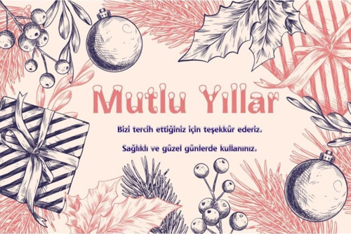 Teşekkür Kartı (5.5x8.5) 100 Adet