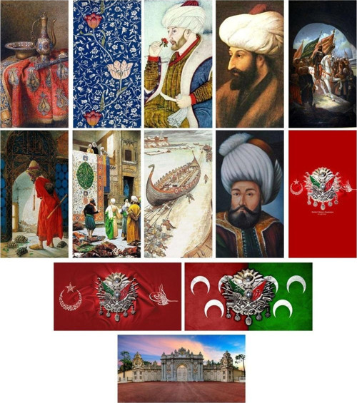 Osmanlı Imparatorluğu Kartpostal (8x15cm)