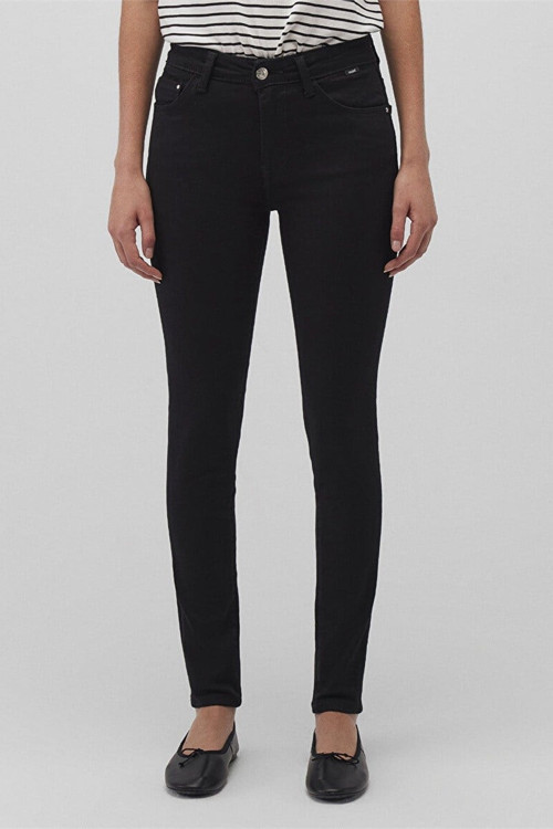 TESS Double Black Denim Siyah Kadın Kot Pantolon M100328-35252