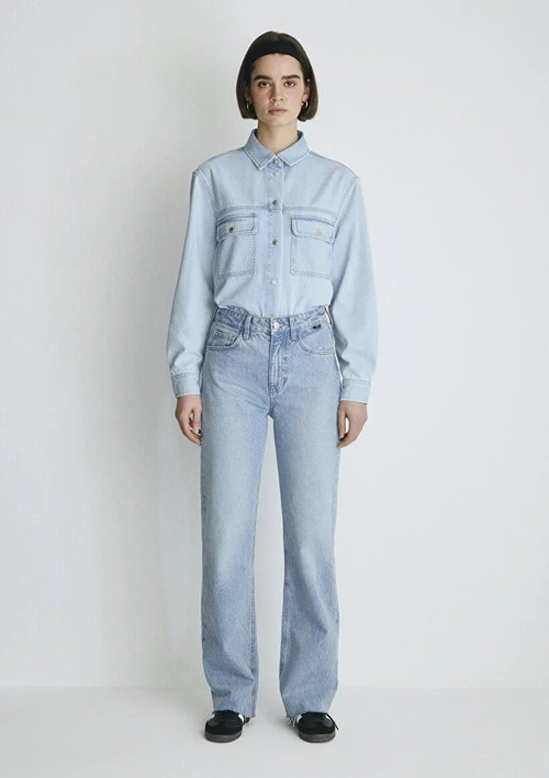 VICTORIA Lt Shaded Denim Denim Kadın Kot Pantolon M101072-34111
