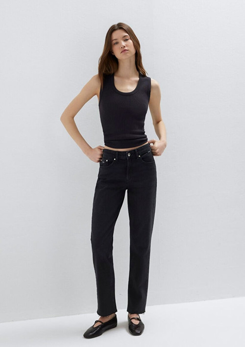 NEW YORK Smoke Classic Denim Siyah Kadın Kot Pantolon M101441-A3765
