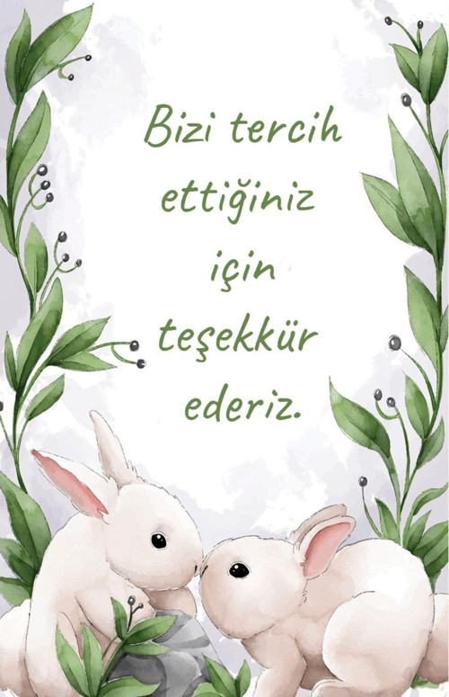 Teşekkür Kartı (5,5x8,5 Cm 100 Ad)