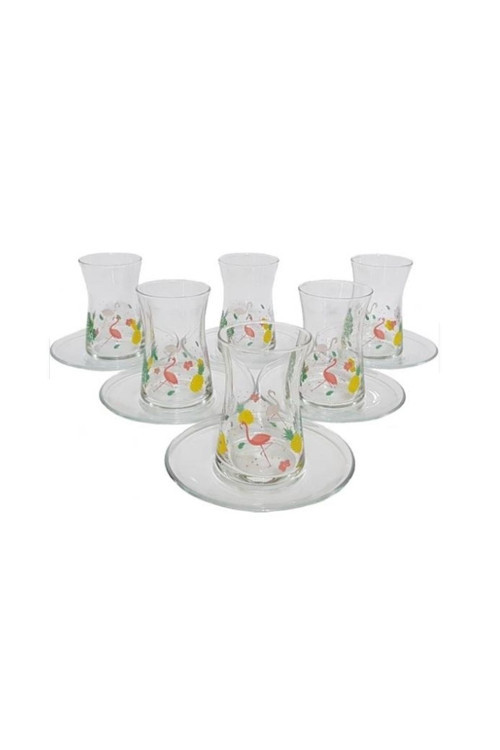 95483/A Aloha Çay Seti 6 Bardak 6 Tabak