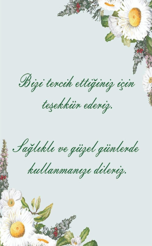 Teşekkür Kartı (5,5x8,5)100 Adet
