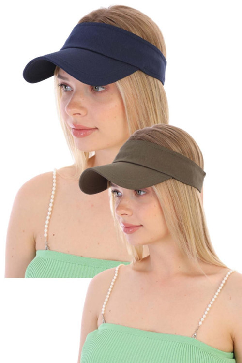 Uv Koruyuculu Unisex Siperlikli Tenisci Şapka 2'Li Set