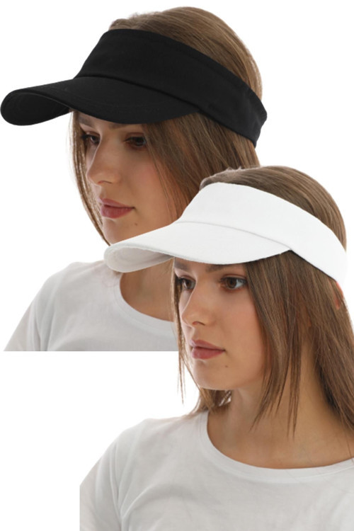 Uv Koruyuculu Unisex Siperlikli Tenisci Şapka 2'Li Set