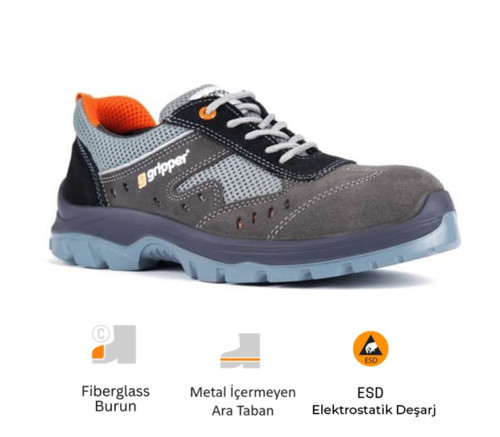Lena GPR-70 S1P SRC ESD Fiberglas Burun Kevlar Ara Taban İş Ayakkabısı