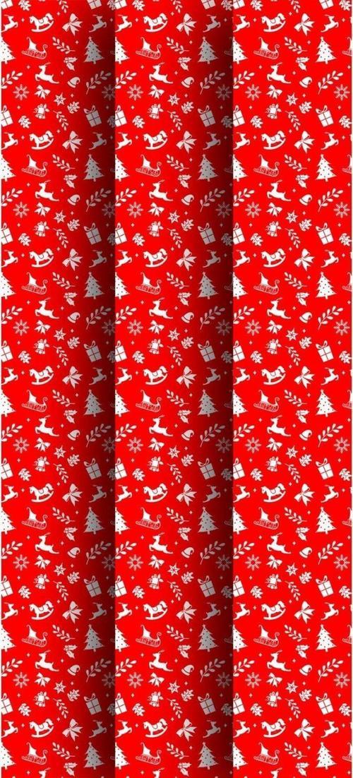 Yılbaşı Temalı Hediye Paketi Kağıdı (50x70 Cm 3 Adet)