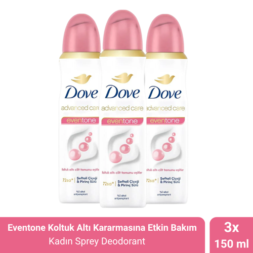 Eventone Kadın Sprey Deodorant 150 ml x 3 Adet
