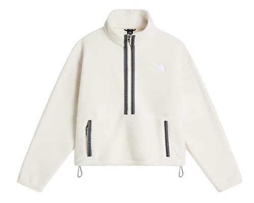 W TNF FLEESKI 1/4 ZIP PO Kadın Outdoor Çeyrek Fermuarlı Polar Üst NF0A88Z3QLI1 Beyaz
