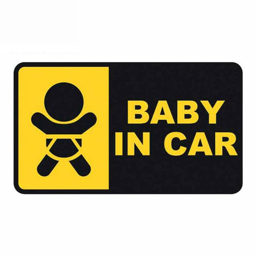 Araba bebeK VAr araba Uyarı Etiketi Sticker 18CM en