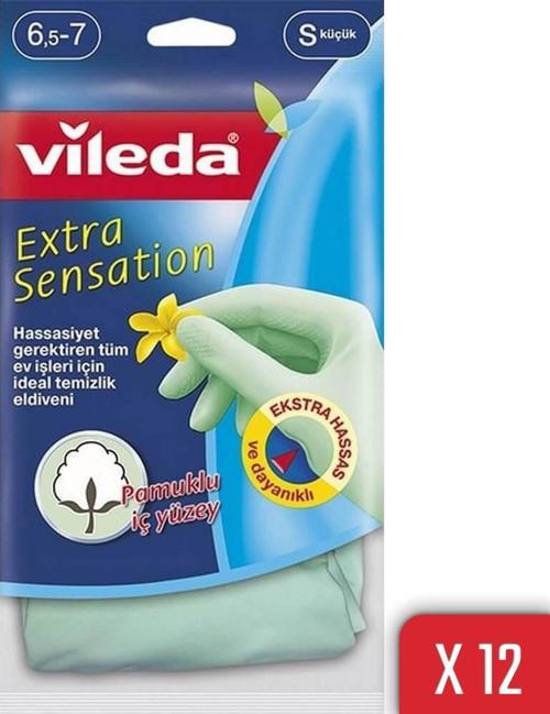 Extra Sensation Temizlik Eldiveni No 6,5-7 Küçük Boy 12'li Paket