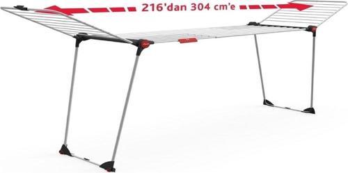 Infinity Flex 2 metre'ye kadar uzatılabilir, 30 metre kurutma alana sahip çamaşır kurutmalığı