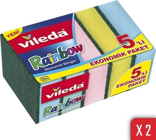 Rainbow 5'li Bulasik Süngeri 2'li Paket