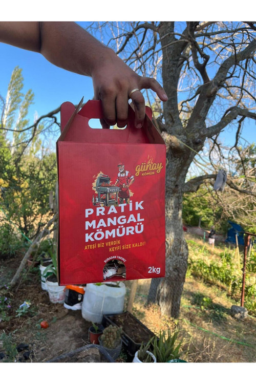 2KG GÜNAY PRATİK MANGAL KÖMÜRÜ 2KG YAK PİŞİR