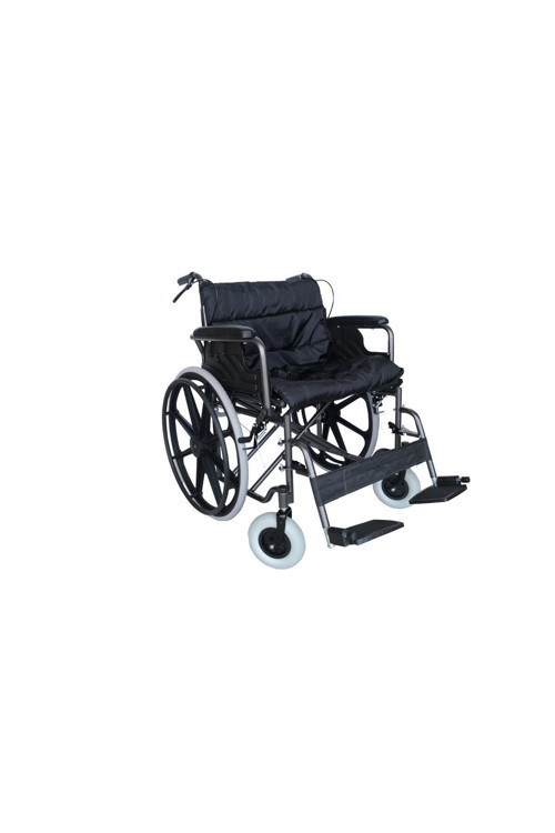 FH02 XXL BARİATRİK - KATLANABİLİR - 55CM GENİŞİLİĞİNDE MANUEL TEKERLEKLİ SANDALYE