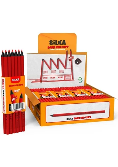 Hb Kurşun Kalem Kırmızı/Bordo Gövde - 3'Lü Set