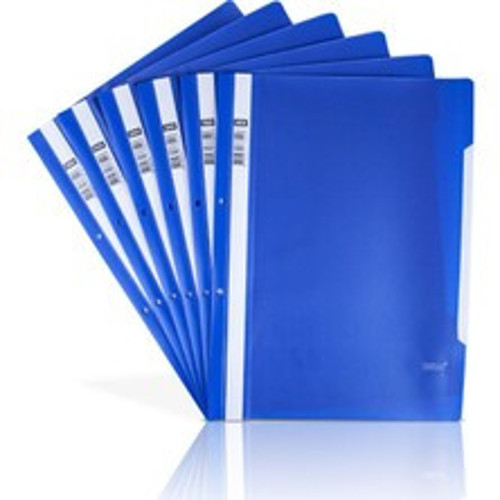 7729 A4 Mavi Plastik Telli Dosya - 100'Lü Paket