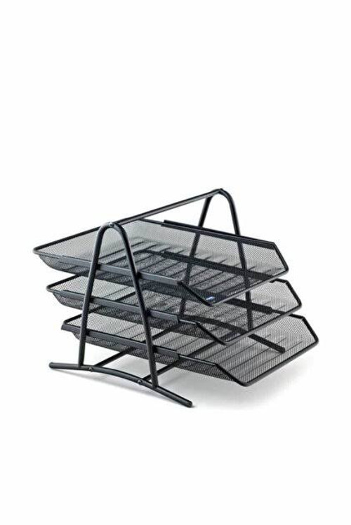 Werke 3000 3 Katlı Perfore Metal Evrak Rafı - 1 Takım