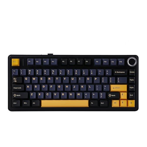 F75 Mekanik RGB TKL Gray Switch Kablosuz Makrolu Hot Swap Klavye Siyah