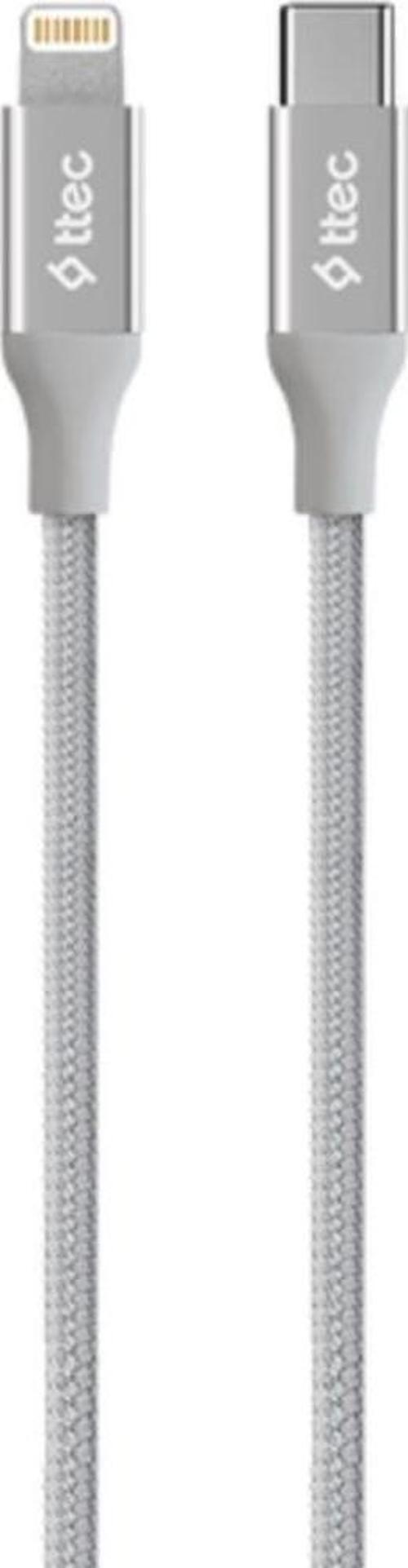 20W 1.5 Metre Type C To İphone Lightning Şarj ve Data Kablosu, Örgü Halat Tipi 20W Lightning Kablo
