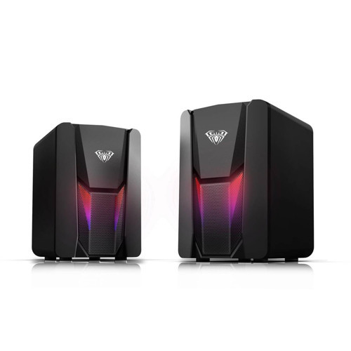 N-108 1+1 USB/Aux Stereo 2.0 RGB Masaüstü Gaming Oyuncu Hoparlör Speaker Ses Sistemi