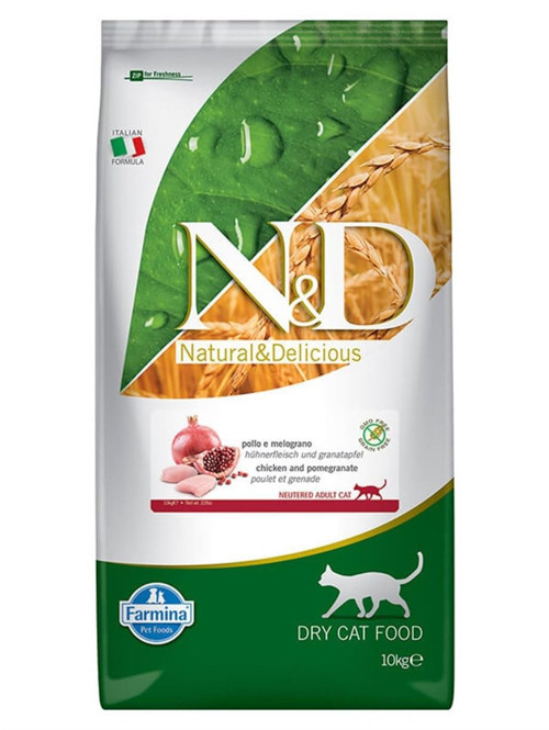 Prime Tavuk & Nar Neutered Kedi Maması, 10 Kg