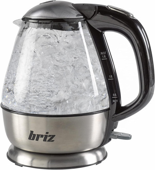 BR711 Inox Su Isıtıcı Cam Kettle