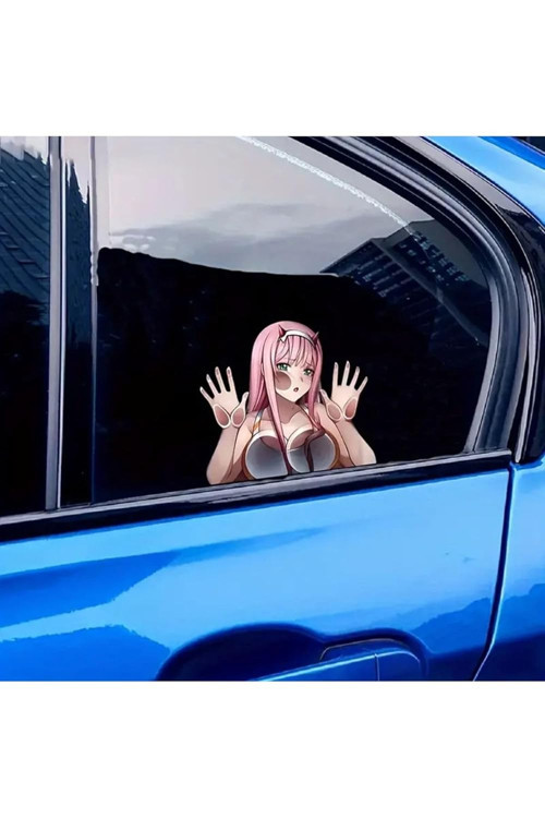 Anime Kız Sticker Laptop,Araba, Motor Sticker