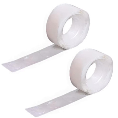 TOYS - 2 Adet Çift Taraflı Yapışkan Balon Yapıştırma Bandı, Sticker Damla Modeli Ve Uçan Balon Aparatı Yapıştırıcı