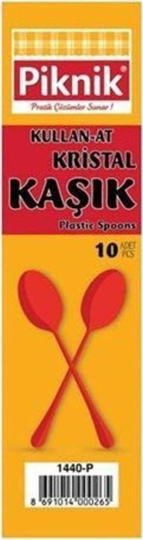 Kullan-At Kristal Kaşık 10'Lu Renkli