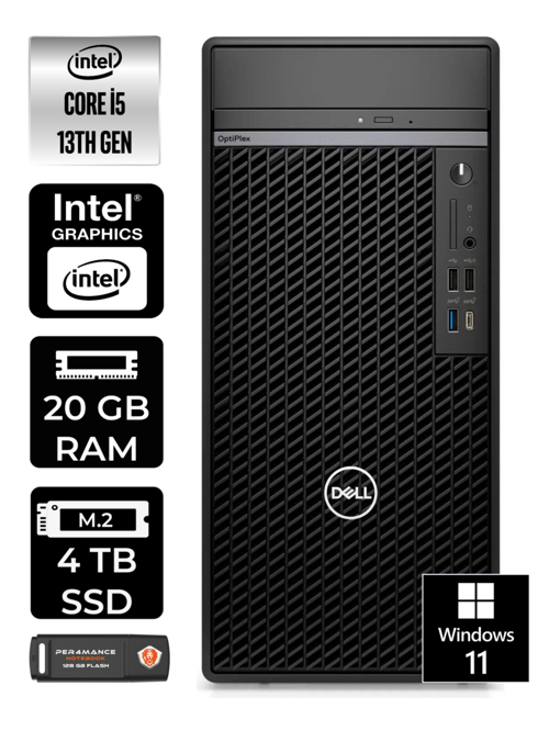 OPTIPLEX 7010MT i5 13500 20GB RAM 4TB SSD W11PRO N010O7010MTU MASAÜSTÜ PC & PER4BELLEK