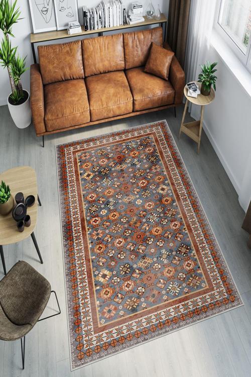 Dekoratif Özel Tasarım Yıkanabilir, İnce, Kaymaz Tabanlı, Modern Halı