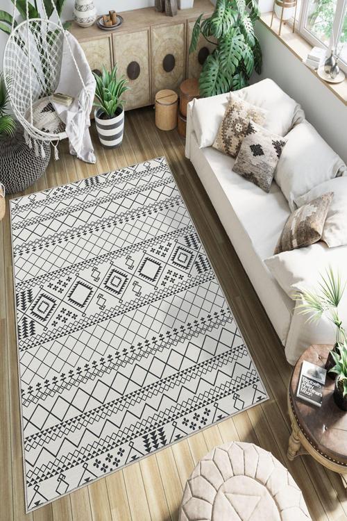 Dekoratif Özel Tasarım Yıkanabilir, İnce, Kaymaz Tabanlı, Modern Halı