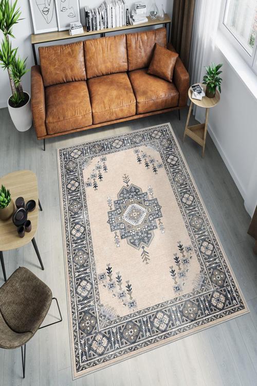 Dekoratif Özel Tasarım Yıkanabilir, İnce, Kaymaz Tabanlı, Modern Halı