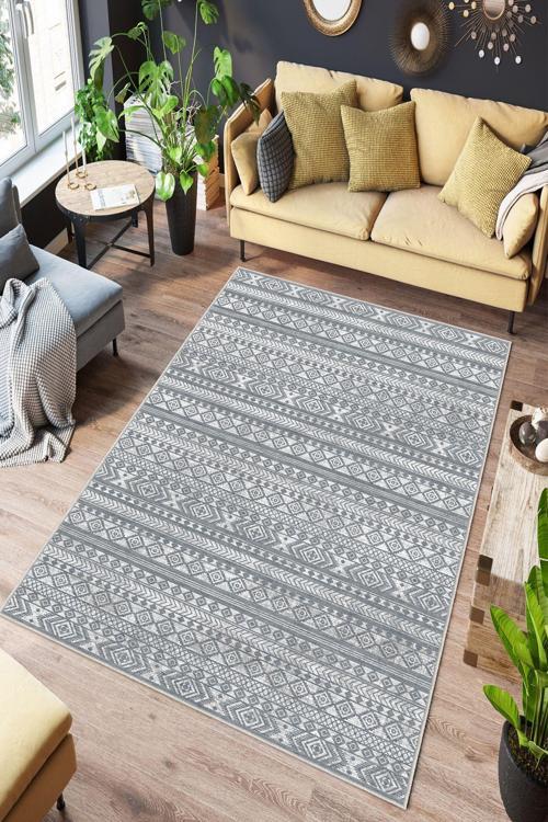 Dekoratif Özel Tasarım Yıkanabilir, İnce, Kaymaz Tabanlı, Modern Halı