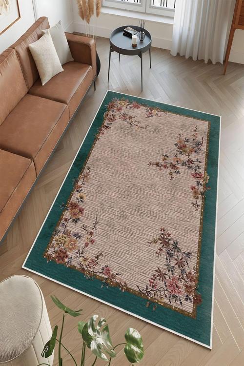 Dekoratif Özel Tasarım Yıkanabilir, İnce, Kaymaz Tabanlı, Modern Halı
