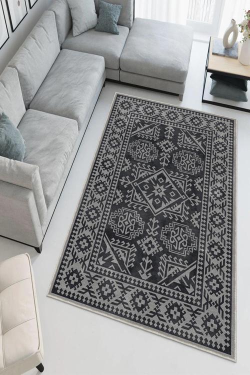 Dekoratif Özel Tasarım Yıkanabilir, İnce, Kaymaz Tabanlı, Modern Halı
