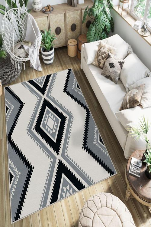 Dekoratif Özel Tasarım Yıkanabilir, İnce, Kaymaz Tabanlı, Modern Halı