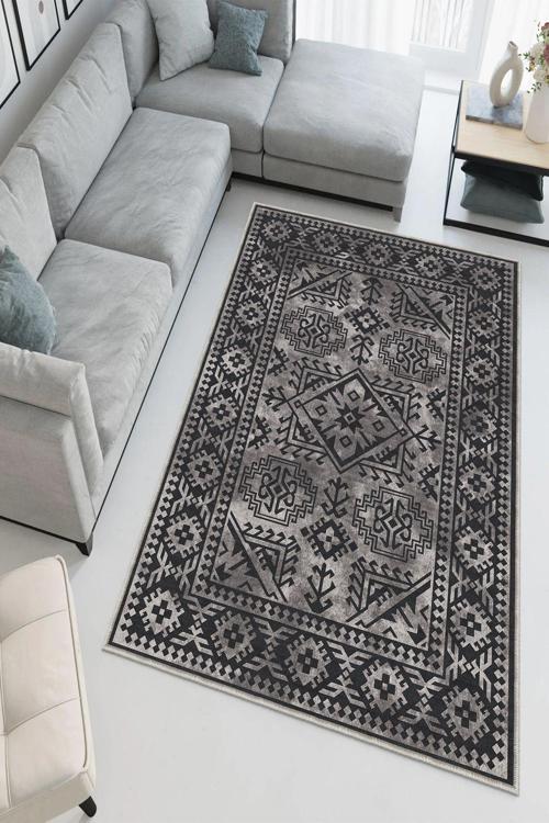 Dekoratif Özel Tasarım Yıkanabilir, İnce, Kaymaz Tabanlı, Modern Halı
