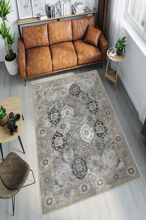 Dekoratif Özel Tasarım Yıkanabilir, İnce, Kaymaz Tabanlı, Modern Halı